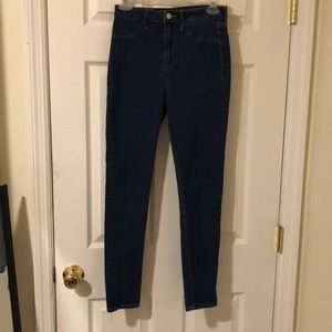 Blue highwaisted skinny jeans